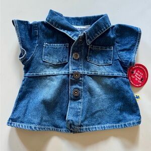 Build a bear denim dress vintage new Bab
